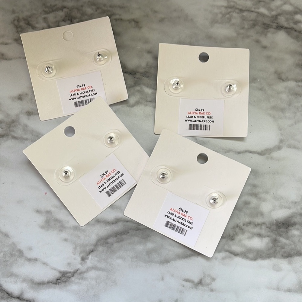 Alivia Rae Checkered Earrings Set - Multicolor - Picture 4 of 4